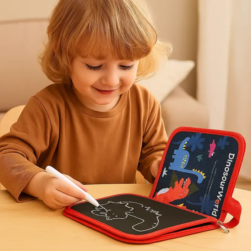Libro da disegno riutilizzabile per bambini | Blocco scarabocchi cancellabile per l' apprendimento creativo a casa e in viaggio