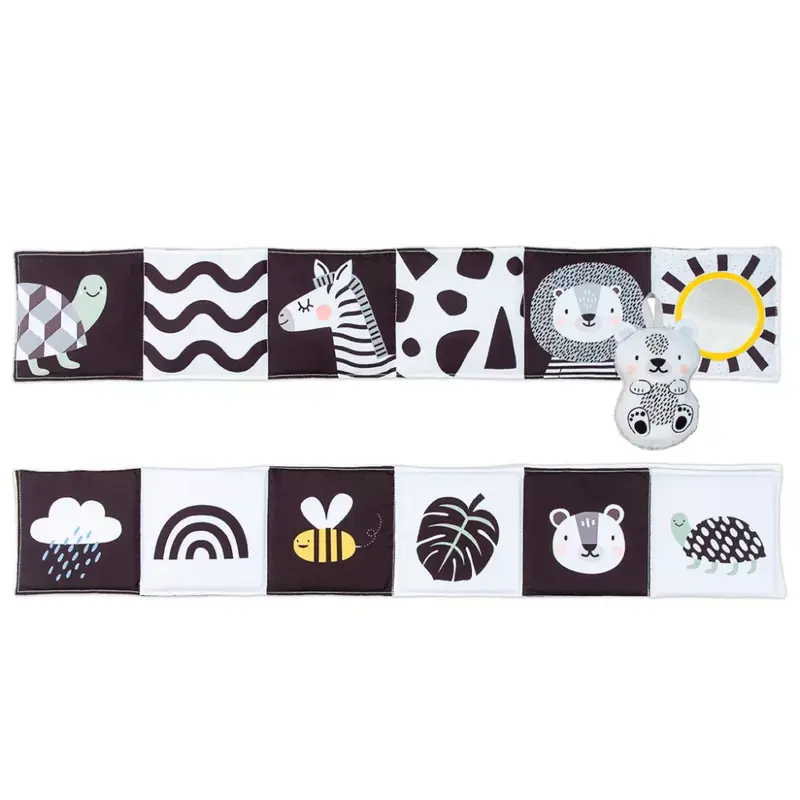 Libro in Stoffa Bianco e Nero Taf Toys