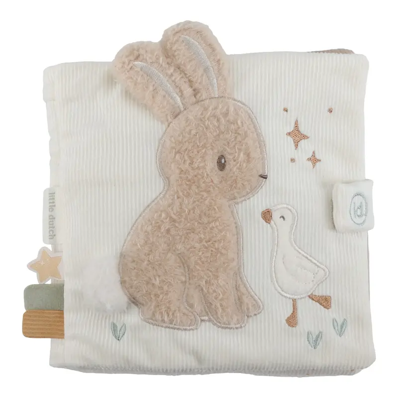 Libro Morbido Beige Coniglietto Multi Attività Newborn Baby Bunny - Activity Booklet Beige Newborn Naturals Baby Bunny (LD8407)