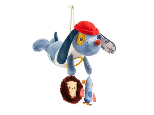 Lilliputiens peluche appeso Jules il cane 83590