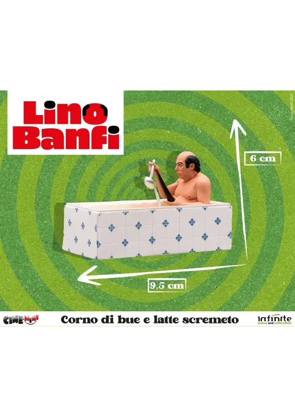 Lino Banfi Corno di Bue e Latte Scremato Cine-Mini PVC 9,5 cm