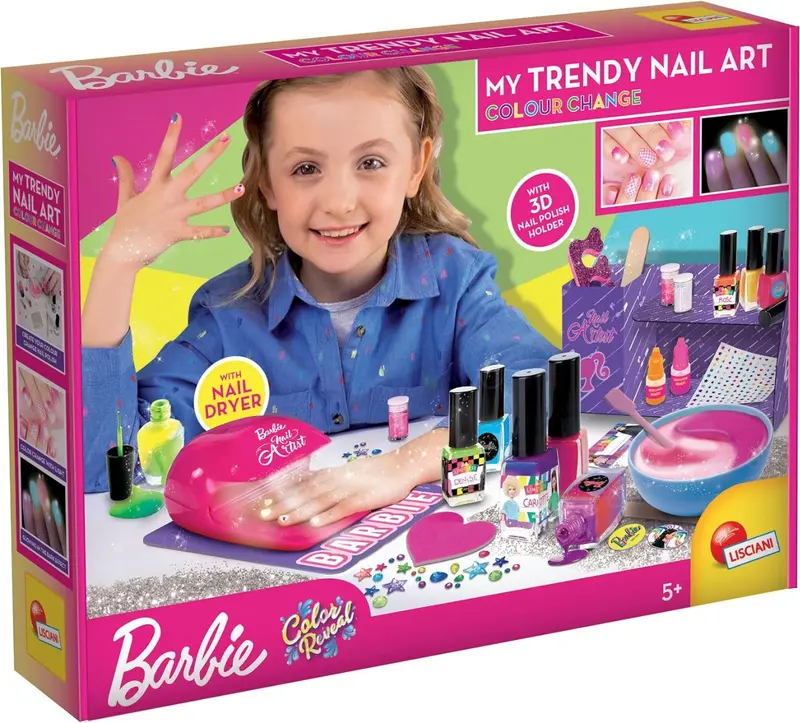 Lisciani - Barbie My Nail Art Machine Colour Change