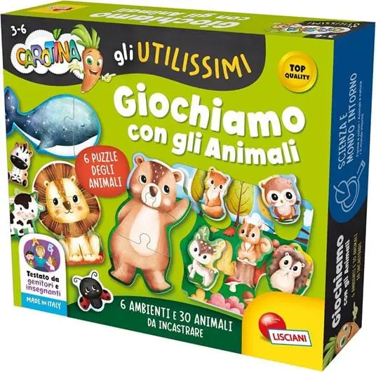 Lisciani Carotina, Gli Utilissimi - Giochiamo con gli Animali