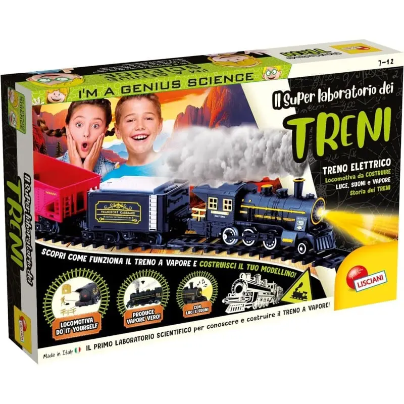 Lisciani Giochi- Il Super Laboratorio dei Treni Elettrici a Vapore