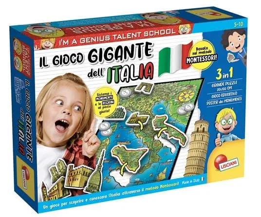 Lisciani Il Gioco Gigante dell'Italia, Montessori