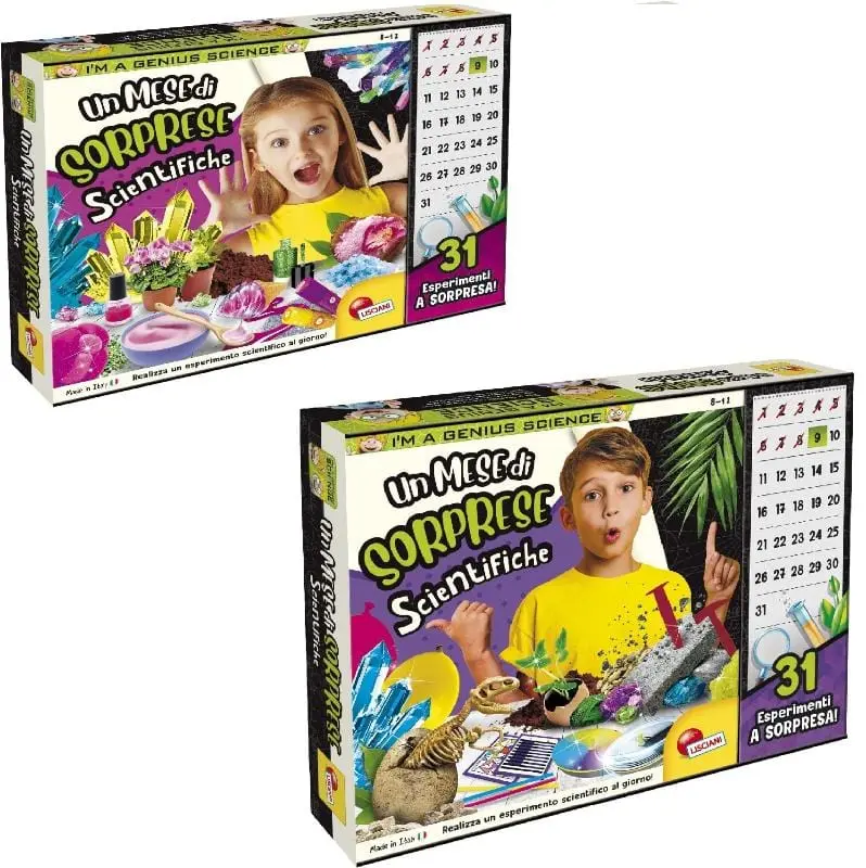 Lisciani I'm a Genius, Un Mese di sorprese scientifiche Bambino e Bambina