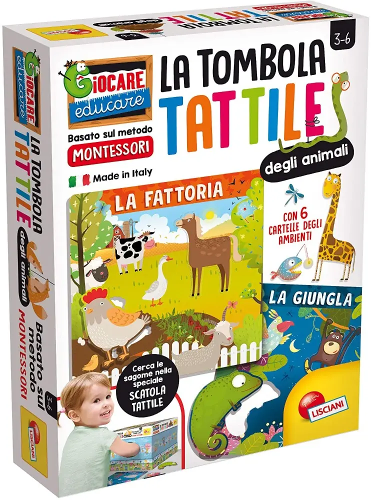 Lisciani Tombola Tattile degli Animali