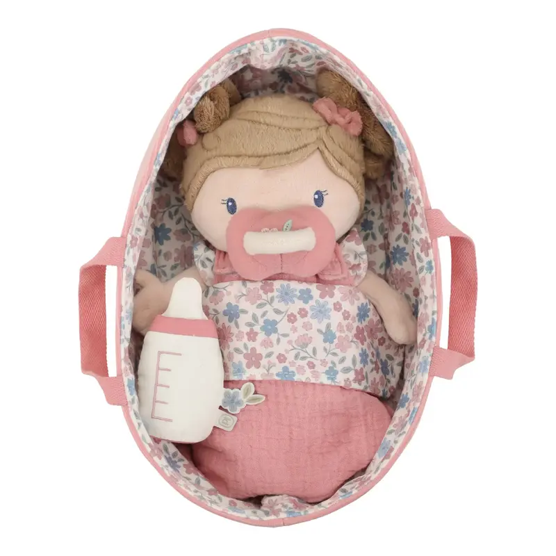 Little Dutch Bambola Neonata in Cesto Rosa | Baby Doll Basket (LD4677)
