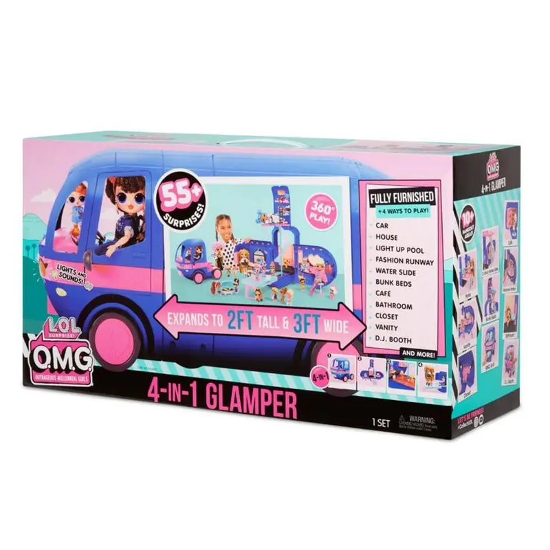 Lol Surprise Glamper 4 in 1, Nuovo Camper O.M.G