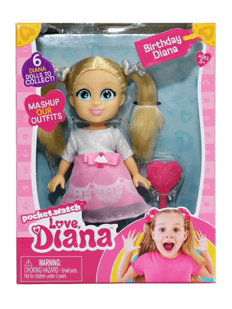 Love Diana Bambola Buon Compleanno
