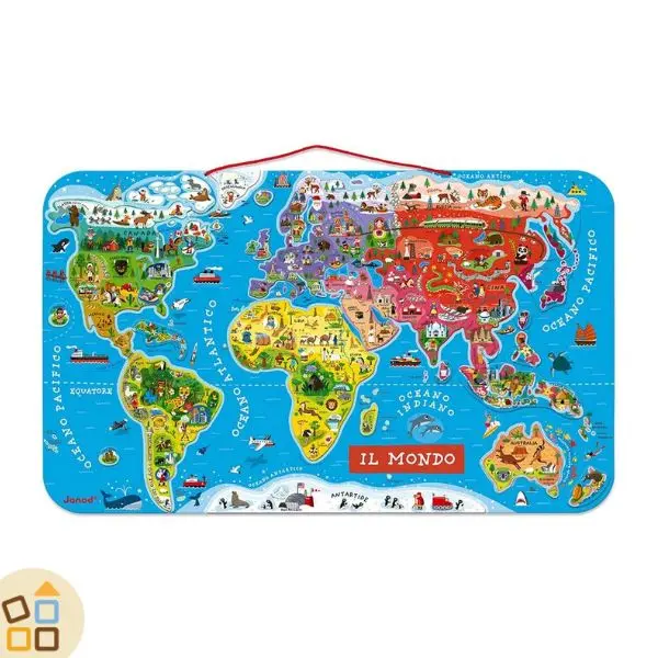 MAPPA PUZZLE MAGNETICO, MONDO