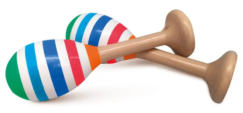 Maracas in Legno Sevi set 2 Pezzi +10 Mesi