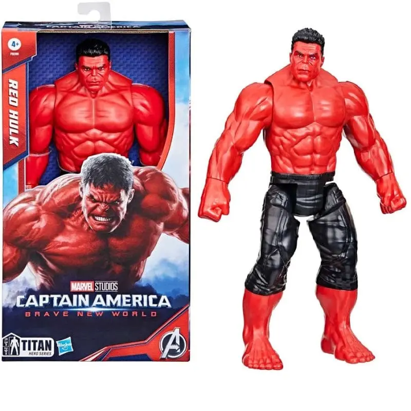 Marvel Avengers Personaggio Hulk Rosso 30cm - Capitan America Brave New World