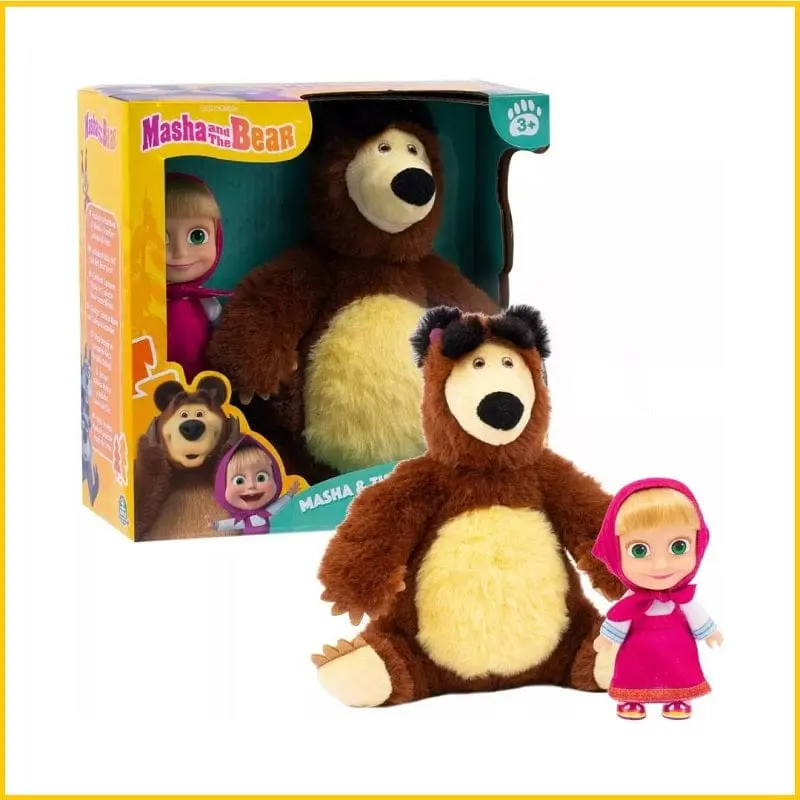 Masha e Orso Bambola e Peluche su Licenza Ufficiale - Giochi Preziosi