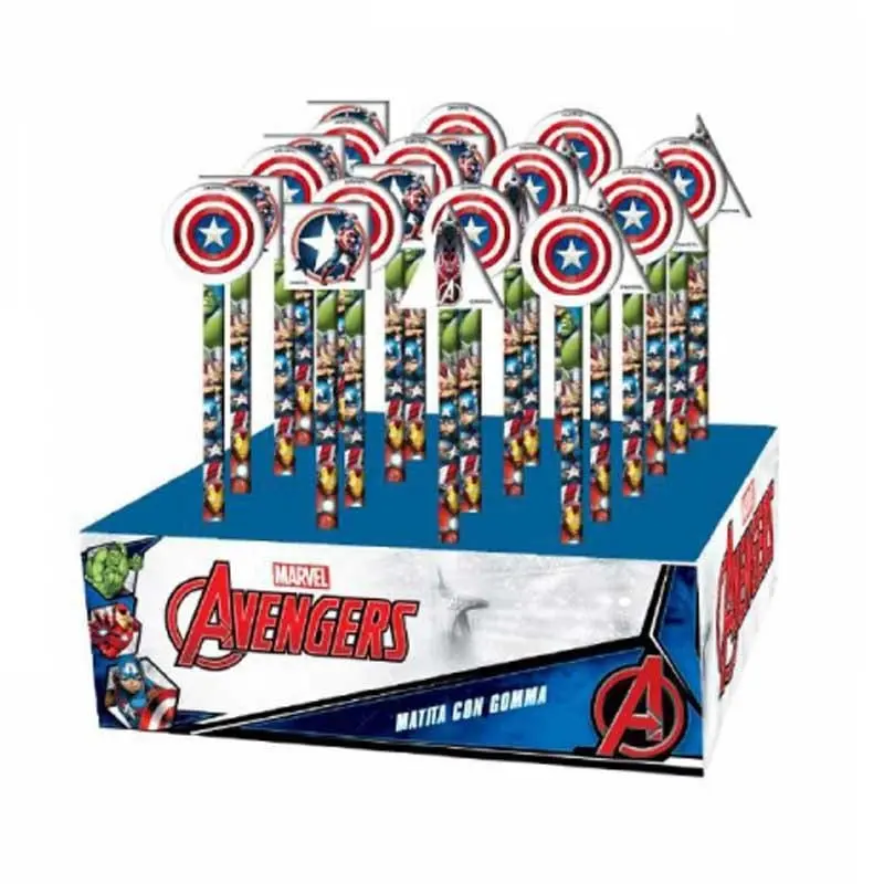 Matite Avengers con Gomma Expo da 24pz