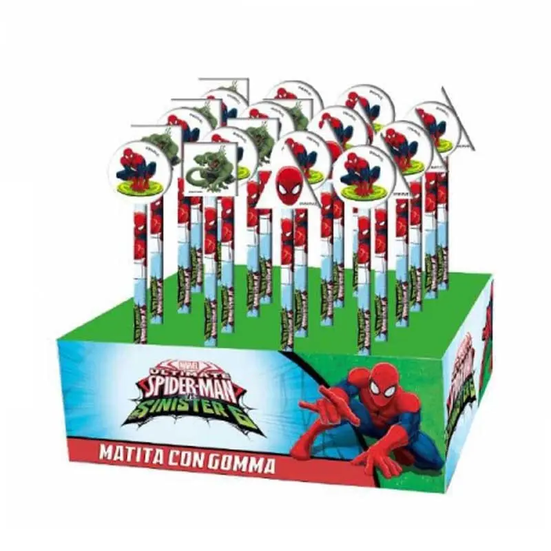Matite con Gomma Spiderman Expo da 24pz