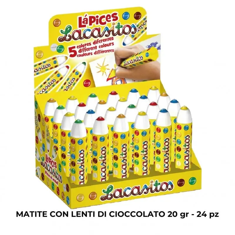 Matite con Lenti di Cioccolato 20gr Expo da 24pz