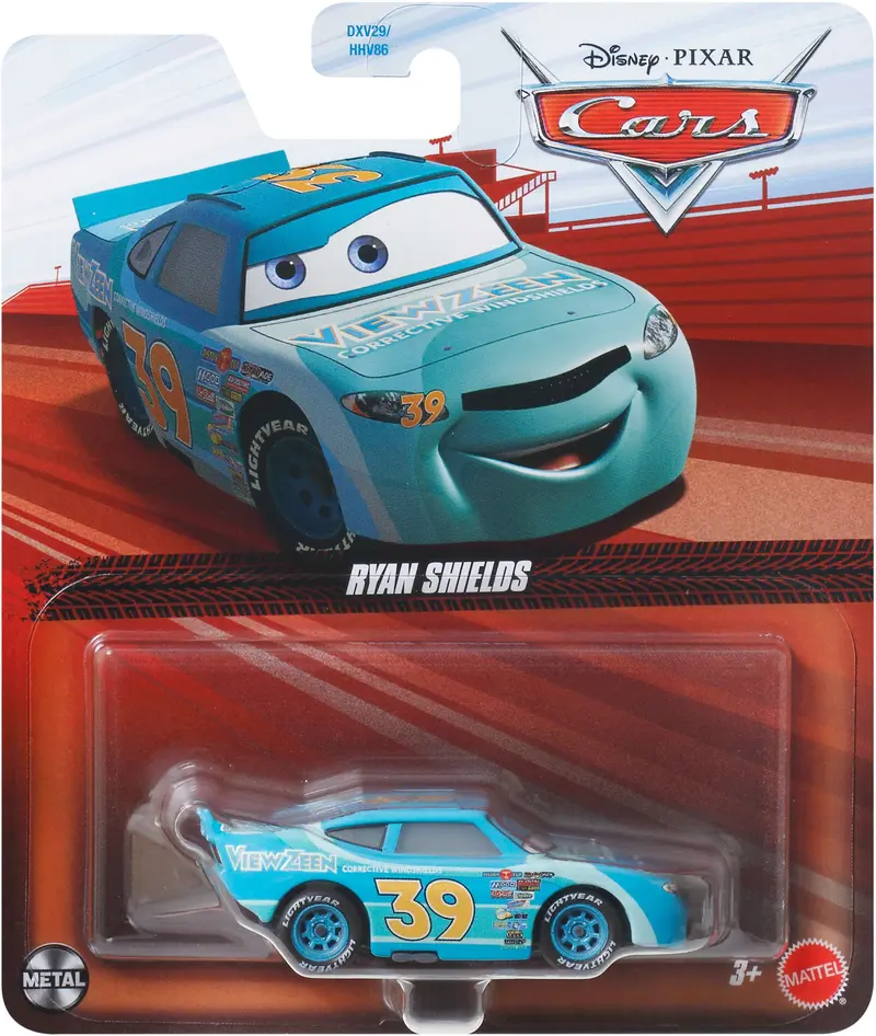 Mattel Cars Ryan Shields Auto giocattolo Disney Pixar Cars JDL71