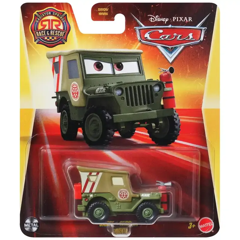 Mattel Cars Sarge Disney Cars Character Car – Sarge race and Rescue