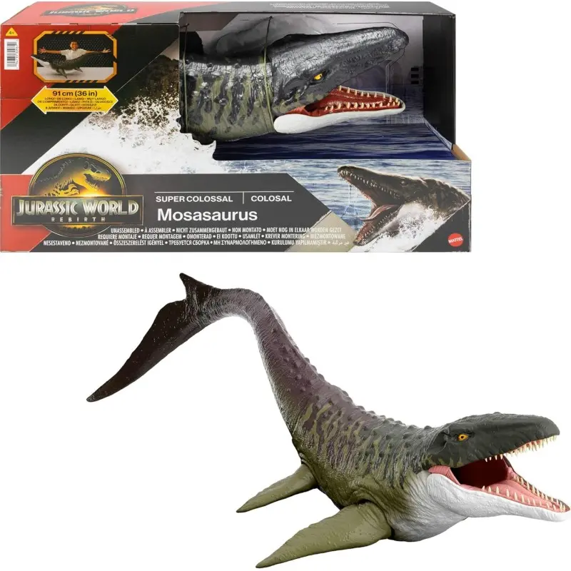 Mattel JGB51 Jurassic World Rebirth Mosasauro Super Colossale