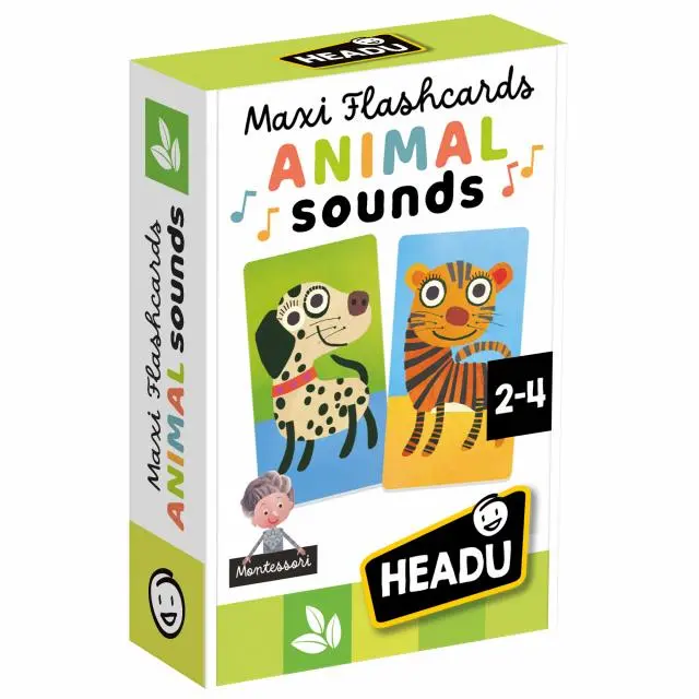 Maxi Flashcards Montessori Ani Headu 1-4 anni