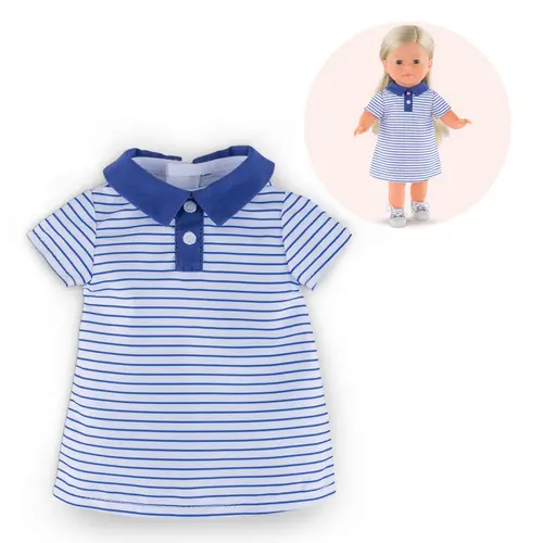 MC VESTITO POLO A RIGHE BLU - FUORI CATALOGO