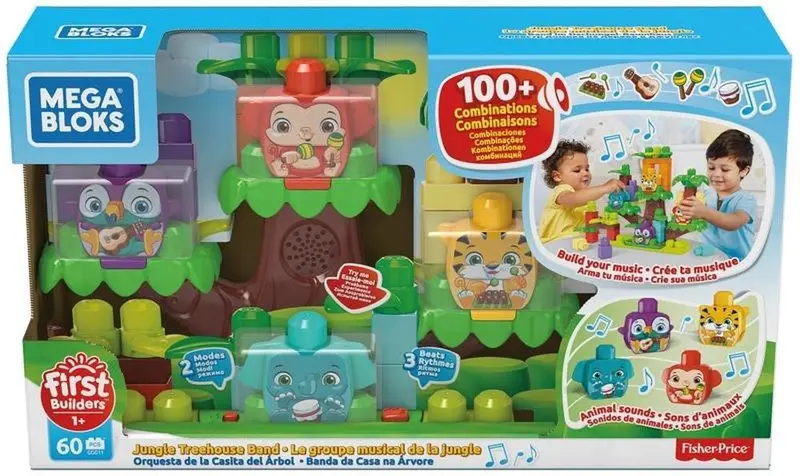 Mega Bloks Costruzioni Giungla Musicale con Animali
