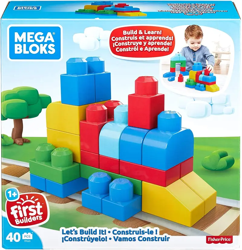 Mega Bloks Scatola Blocchi per Costruzioni da 40 Pezzi