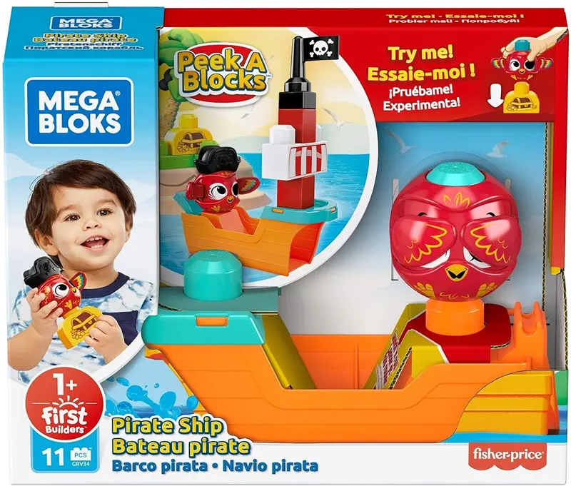 Mega Bloks - Set Costruzioni Nave dei Pirati +12Mesi