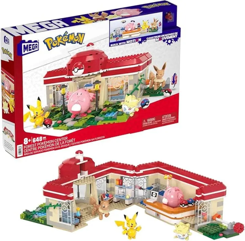 Mega Costruzioni - Centro Pokémon, set da costruire con 648 pezzi