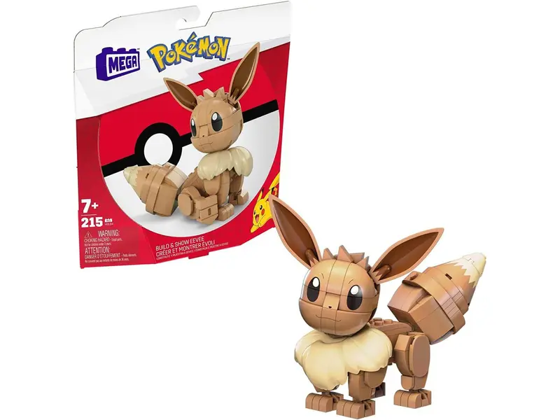 Mega Pokémon Eevee Set da Costruzione 215 Pezzi da Collezione