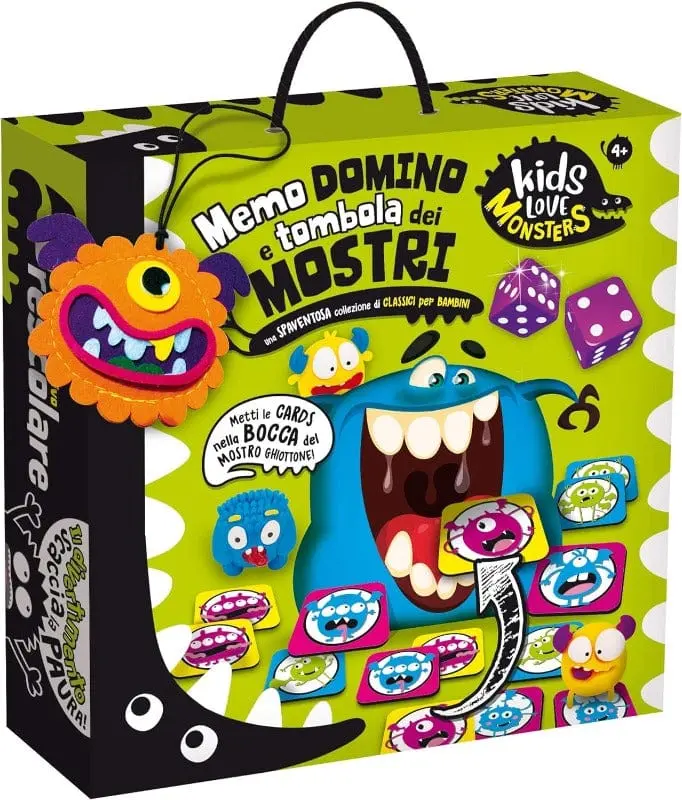 Memo Domino e Tombola dei Mostri Lisciani Giochi
