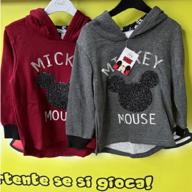 Mickey Mouse Felpa per Bambini con orecchie sul cappuccio