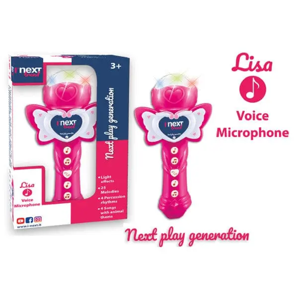 Microfono Karaoke per Bambina con Effetti Luminosi
