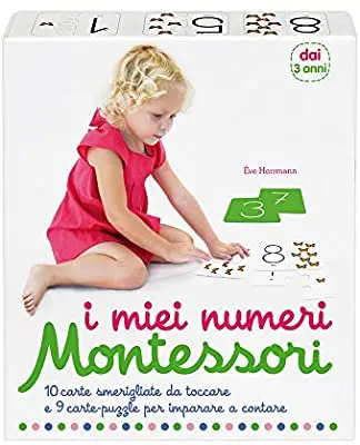 Miei Numeri Montessori. 10 Carte Smerigliate