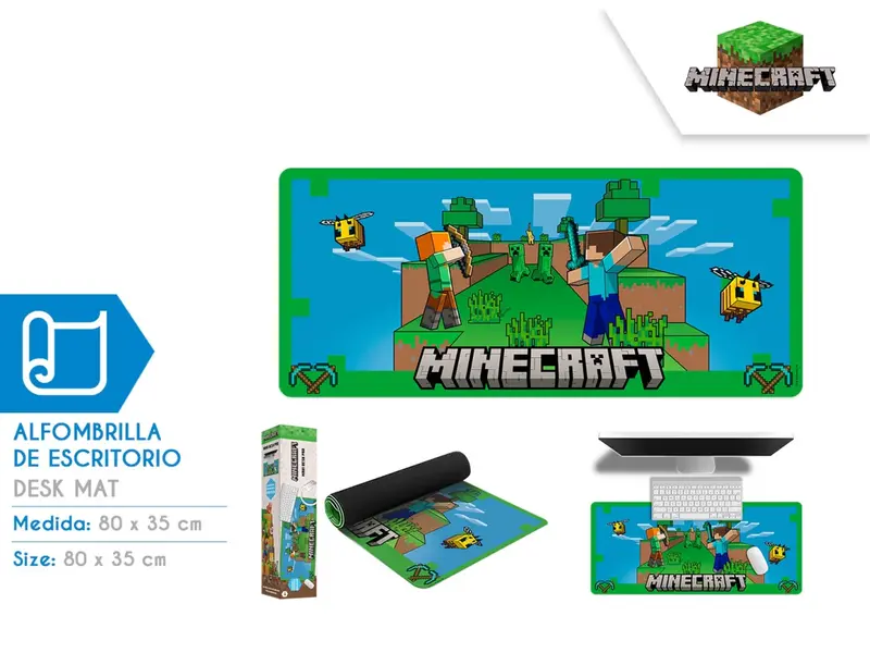 Minecraft Gaming Desk Mat Bambino Licensing