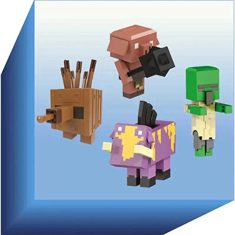 Minecraft Legends Personaggi Articolati 9cm con funzione attacco