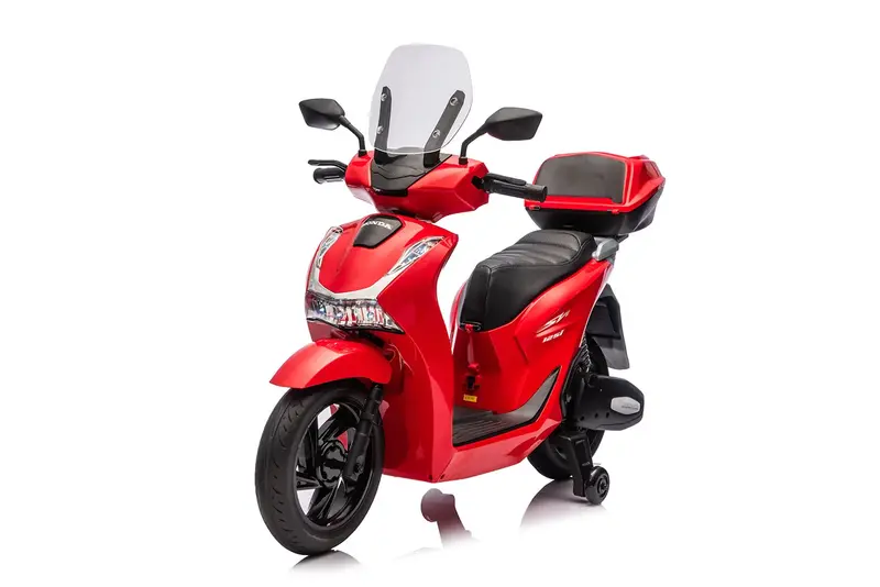 Mini Scooter per bambini Honda SH 125 12V con luci LED, suoni e rotelle di supporto