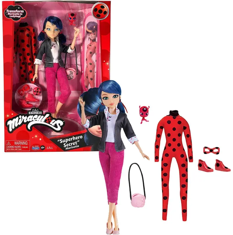 Miraculous Ladybug Bambola Marinette più Trasformazione