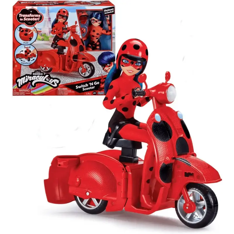 Miraculous Scooter Switch'n Go con bambola
