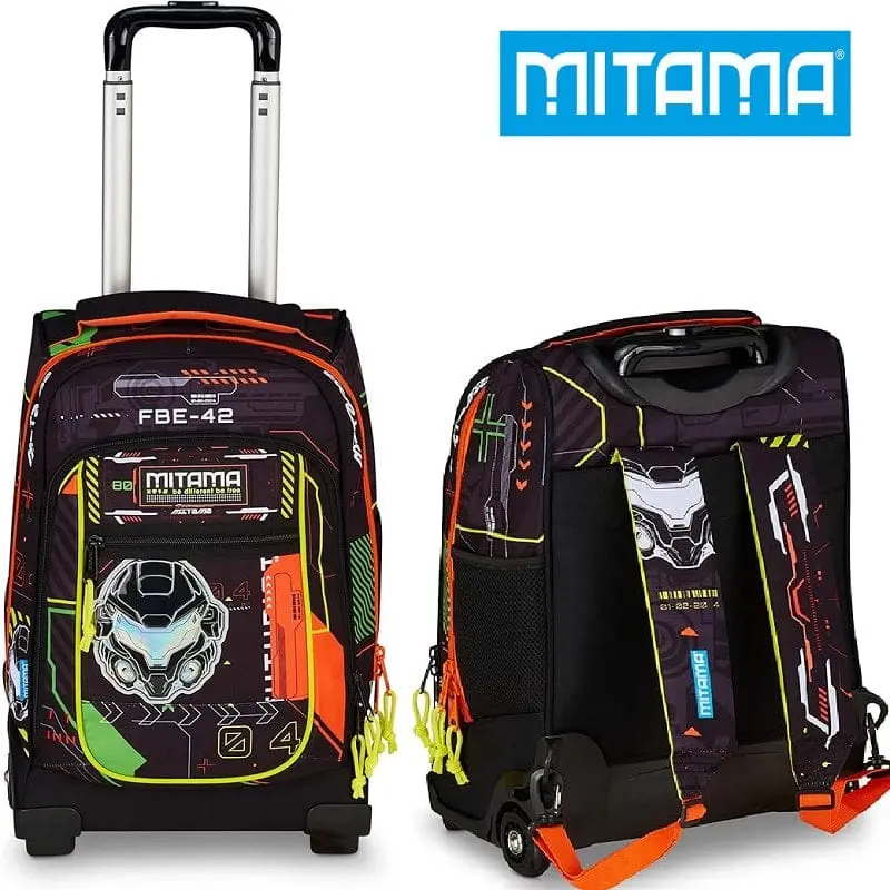 Mitama Trolley Fluo Battle per bambini e ragazzi, scuola elementare e media