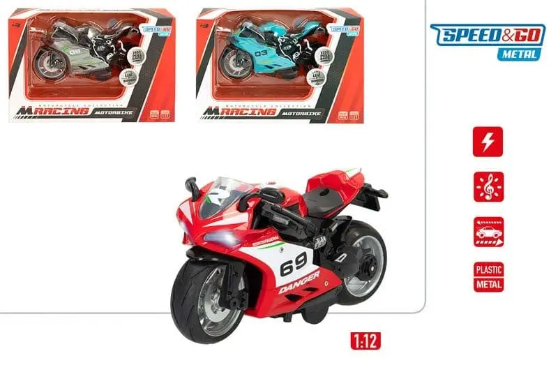 Modellini Moto a Retrocarica con Luci e Suoni