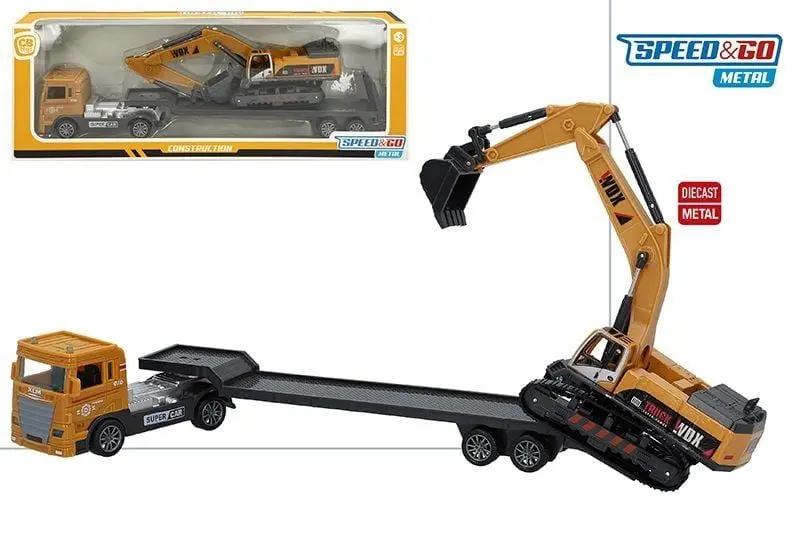 Modellino Camion con Escavatore