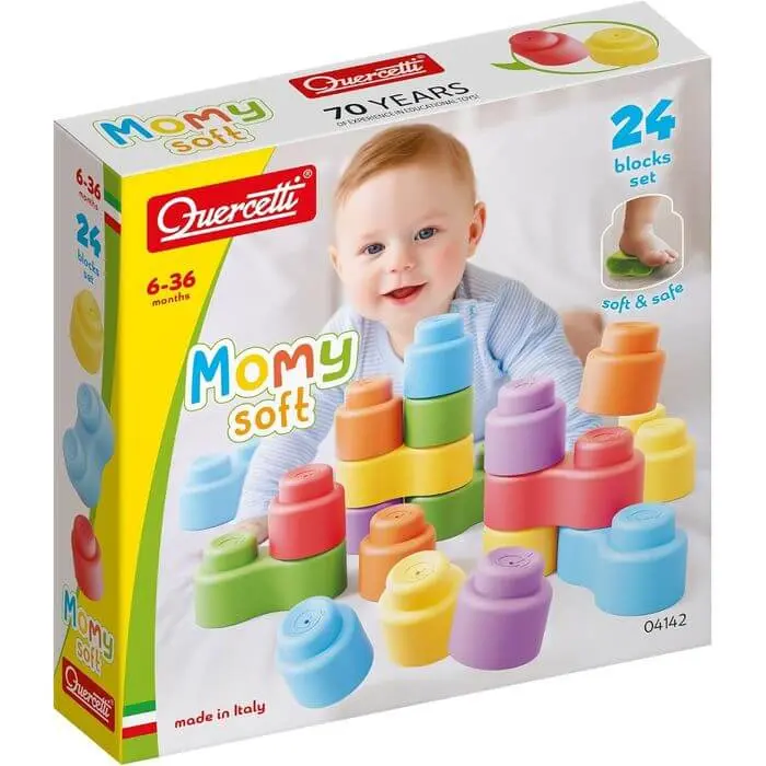 Momy Soft Quercetti Mattoncini Morbidi 24 Pezzi 04142