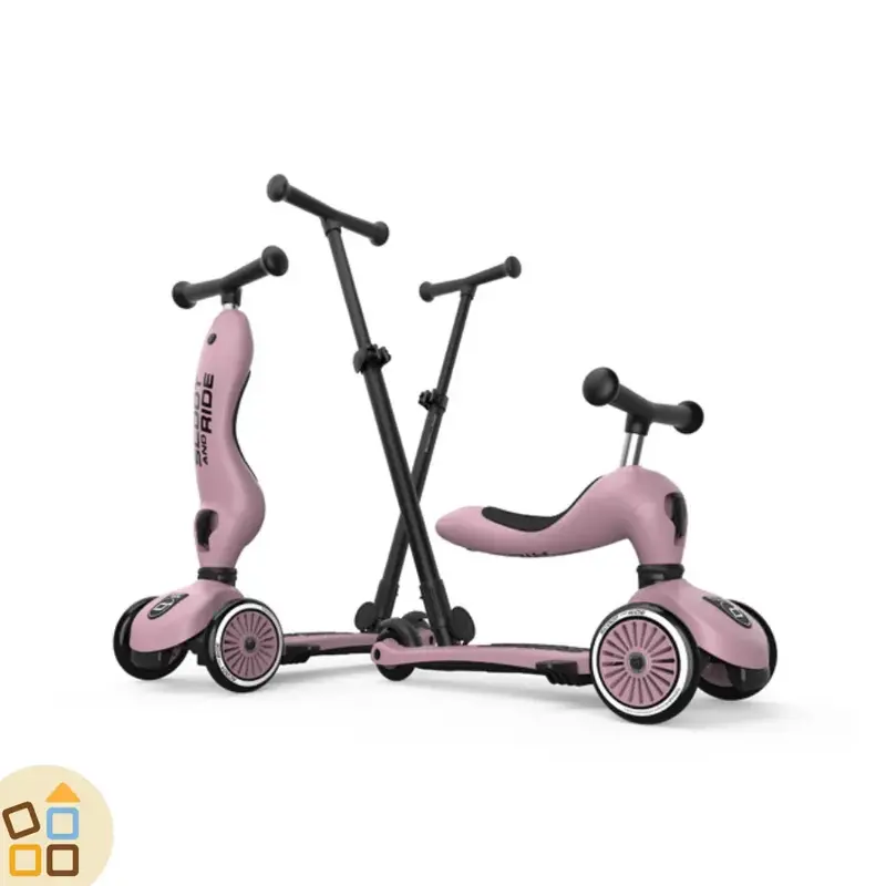 MONOPATTINO 2 IN 1 + MANUBRIO, ROSA