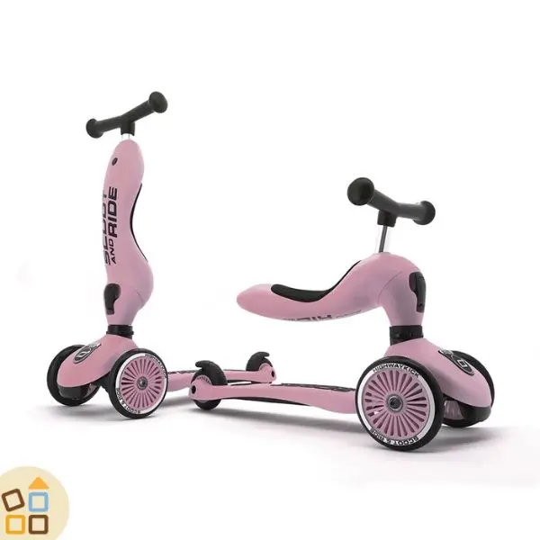 MONOPATTINO 2 IN 1, ROSA BABY