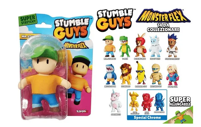 Monster Flex Stumble Guys, Personaggi Allungabili