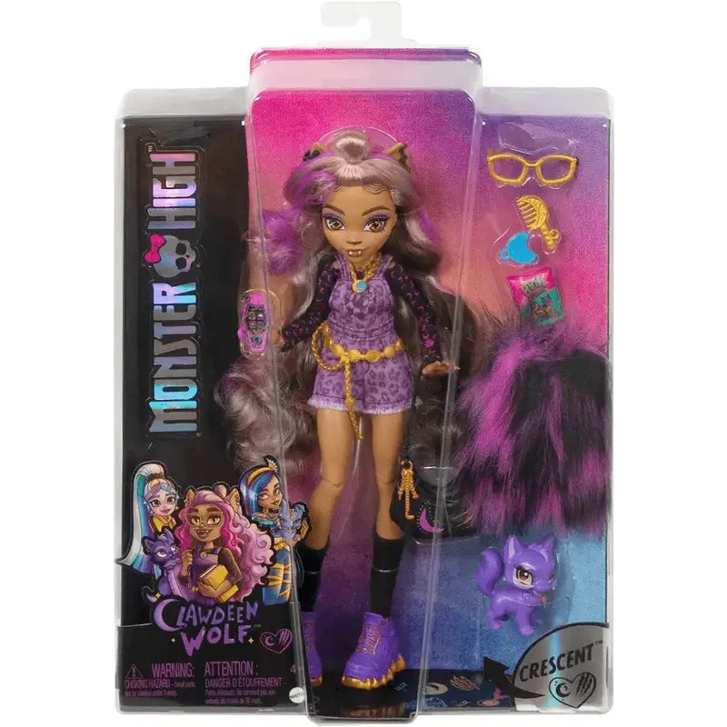 Monster High bambola Clawdeen Wolf con accessori
