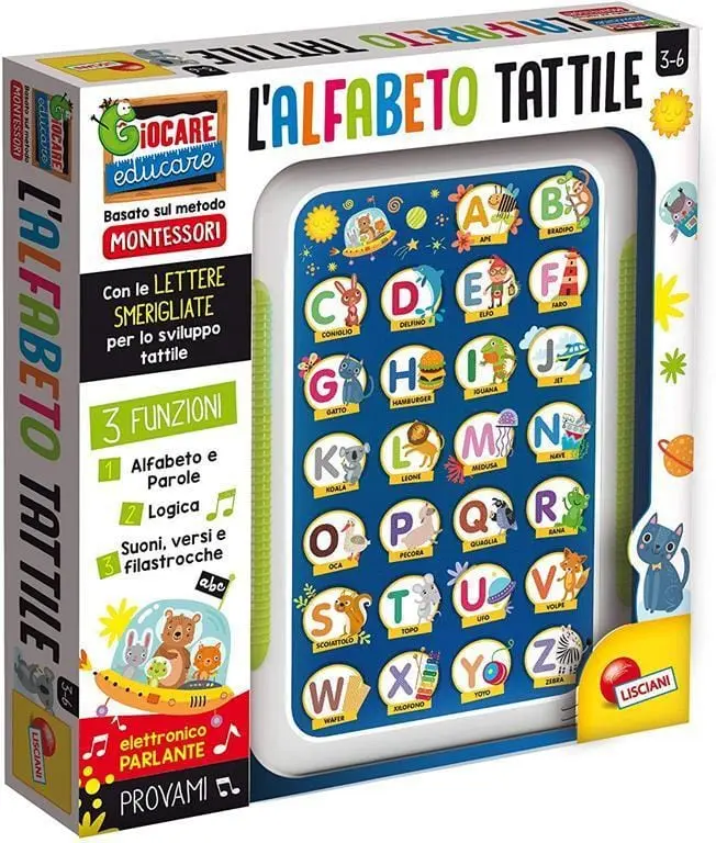 Montessori Alfabetiere Tattile Elettronico Parlante