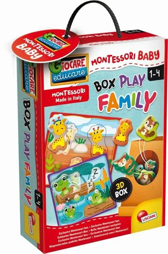 Montessori Baby Box, Gioco Tattile Lisciani 1-4 Anni